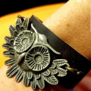 Owl cuff bracelet